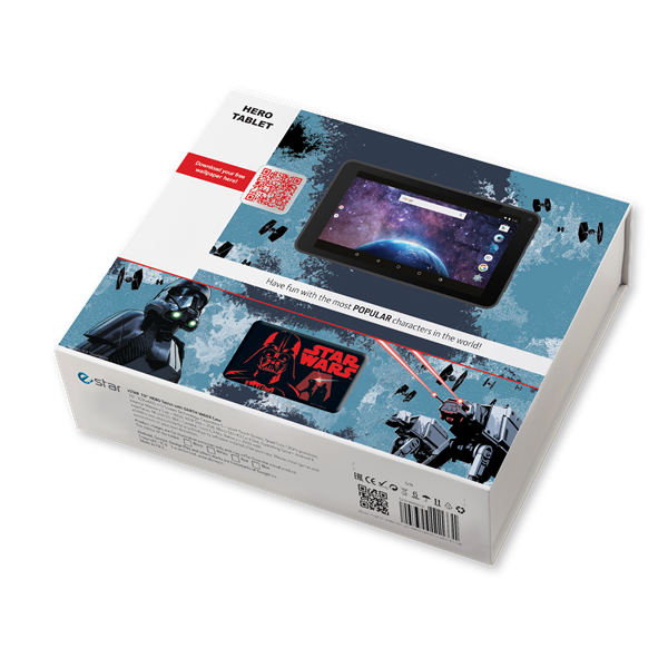 eSTAR HERO Tablet+tok 2in1:Star Wars&Avangers, 7.0"/RC3326/16GB/2GB/2400mAh/WiFi (TBHEEST00048BK)