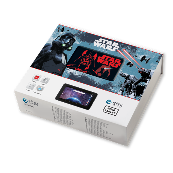 eSTAR HERO Tablet+tok 2in1:Star Wars&Avangers, 7.0"/RC3326/16GB/2GB/2400mAh/WiFi (TBHEEST00048BK)