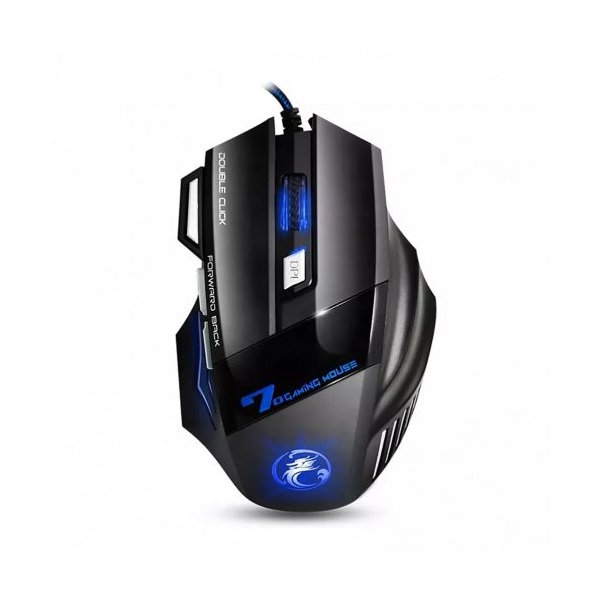 IMICE Vezetékes egér optikai, gaming X7, 3200dpi, USB, Fekete (IMICE X7)