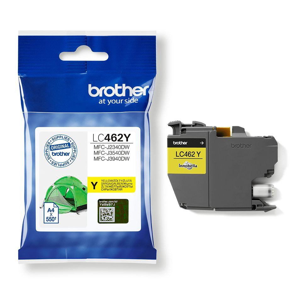 Brother LC462Y Tintapatron Yellow 7,2 ml 550 oldal kapacitás (LC462Y)