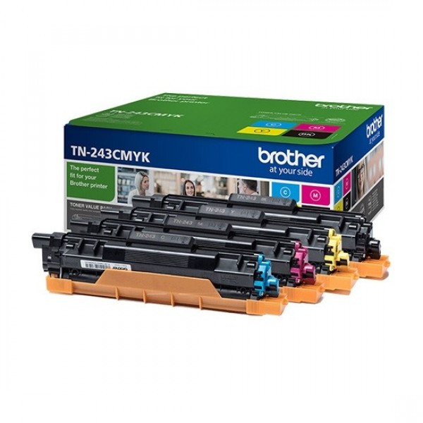 Brother TN-243CMYK tonercsomag (BK-C-M-Y) 1.000 oldal kapacitás (TN243CMYK)