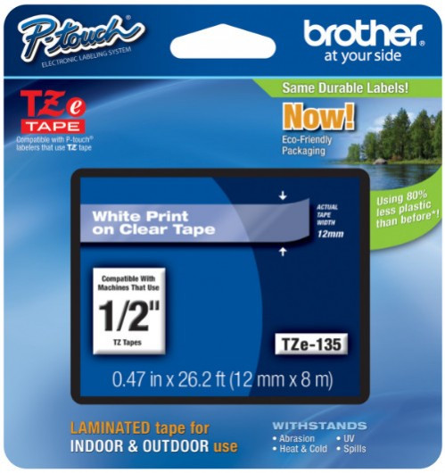 Brother TZe-135 12 mm széles 8 m hosszú szalagkazetta (TZe135)