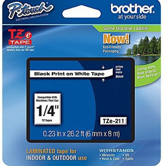 Brother TZe-211 6 mm széles 8 m hosszú szalagkazetta (TZe211)
