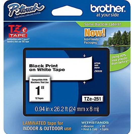 Brother TZe-251 24 mm széles 8 m hosszú szalagkazetta (TZe251)