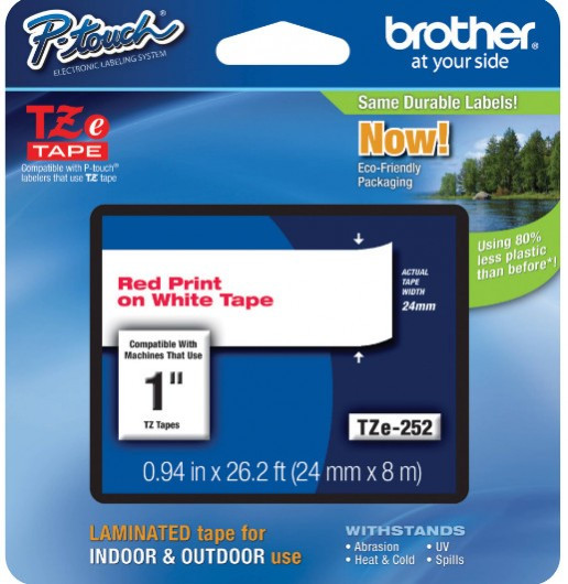 Brother TZe-252 24 mm széles 8 m hosszú szalagkazetta (TZe252)
