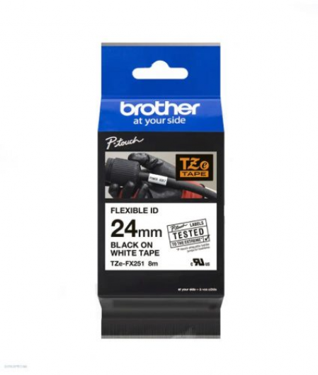 Brother TZe-FX251 24 mm széles 8m hosszú szalagkazetta (TZeFX251)