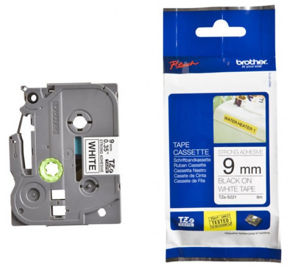 Brother TZe-S221 9 mm széles 8 m hosszú szalagkazetta (TZeS221)