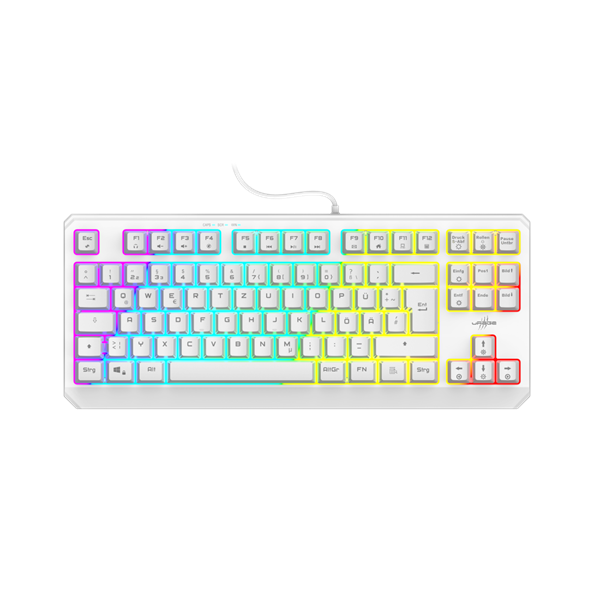 URAGE by HAMA 217819, GAMING URAGE EXODUS 220TKL BILLENTYŰZET, RGB, FEHÉR (13217819)